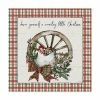Trademark Global Anne Tavoletti Holiday On The Farm V Plaid Canvas Art - 27 X 33