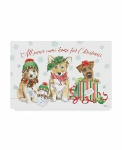 Trademark Global Beth Grove Holiday Paws I Canvas Art - 20 X 25