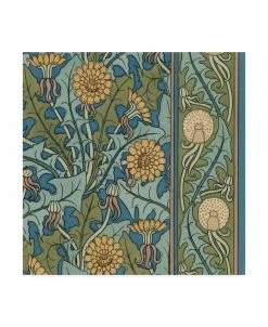 Trademark Global Vision Studio Nouveau Textile Motif IX Canvas Art - 27 X 33