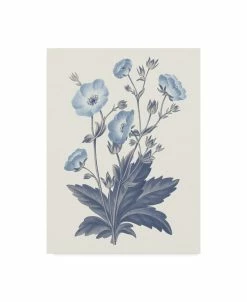 Trademark Global Wild Apple Portfolio Blue Botanical VI Canvas Art - 37 X 49
