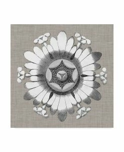 Trademark Global Vision Studio Neutral Rosette Detail V Canvas Art - 27 X 33