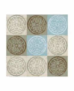 Trademark Global Alonzo Saunders Blue Squared I Canvas Art - 15 X 20