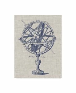 Trademark Global Vision Studio Armillary Sphere On Linen I Canvas Art - 37 X 49