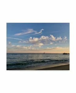 Trademark Global American School Sunset Yacht In Malibu Canvas Art - 37 X 49