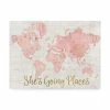 Trademark Global Sue Schlabach Across The World She's Going Places Pink Canvas Art - 20 X 25