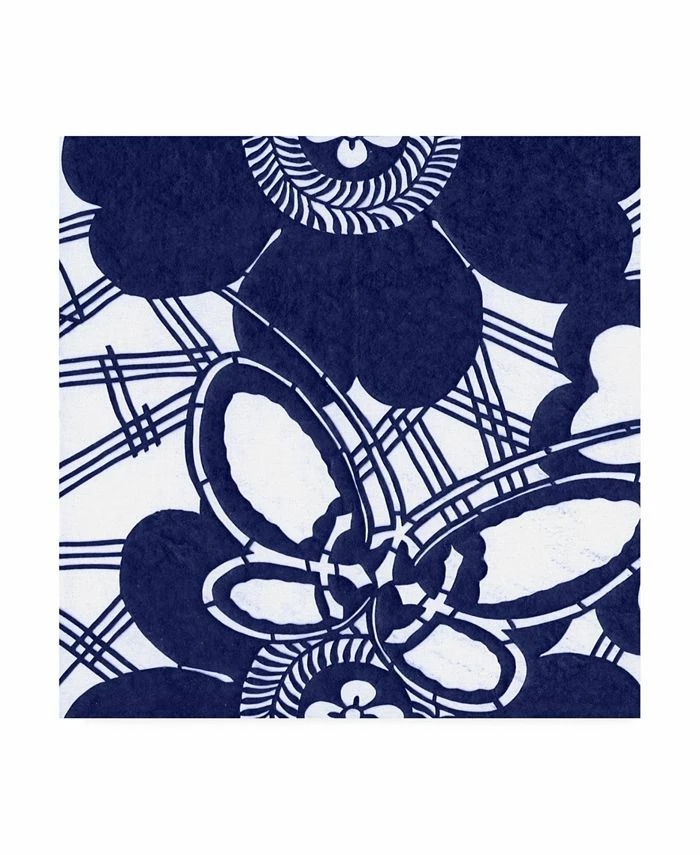 Trademark Global Vision Studio Indigo Floral Katagami I Canvas Art - 15 X 20