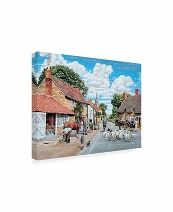Trademark Global Vor Mitchell The Village Farrier Canvas Art - 19.5 X 26 - Image 2