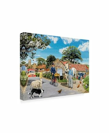 Trademark Global Vor Mitchell Post For The Farm Canvas Art - 15.5 X 21 - Image 2