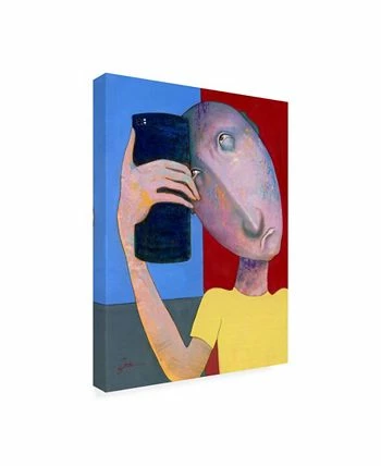 Trademark Global Ronny Z Selfie Abstract Canvas Art - 27 X 33.5 - Image 2