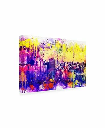 Trademark Global Philippe Hugonnard NYC Watercolor Collection - Colorful Midtown Canvas Art - 36.5 X 48 - Image 2
