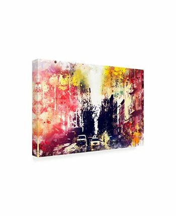 Trademark Global Philippe Hugonnard NYC Watercolor Collection - Yellow Touch Canvas Art - 36.5 X 48 - Image 2