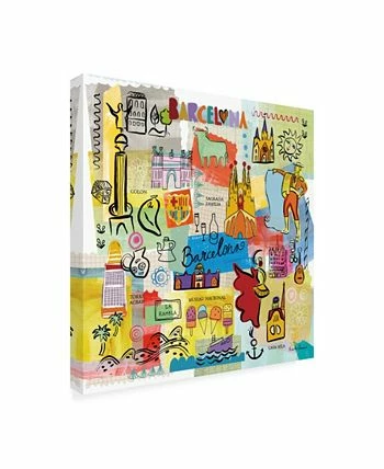 Trademark Global Farida Zaman Global Travel IX Canvas Art - 36.5 X 48 - Image 2