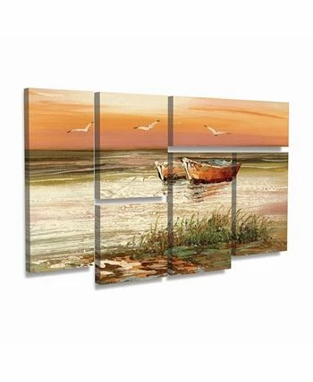 Trademark Global Rio Florida Sunset Multi Panel Art Set 6 Piece - 49 X 19 - Image 2
