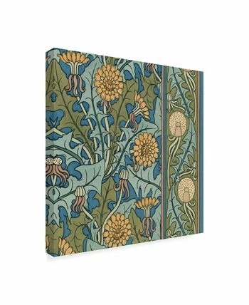 Trademark Global Vision Studio Nouveau Textile Motif IX Canvas Art - 27 X 33 - Image 2