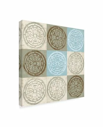 Trademark Global Alonzo Saunders Blue Squared I Canvas Art - 15 X 20 - Image 2