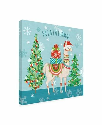 Trademark Global Mary Urban Lovely Llamas Christmas IX Canvas Art - 20 X 25 - Image 2