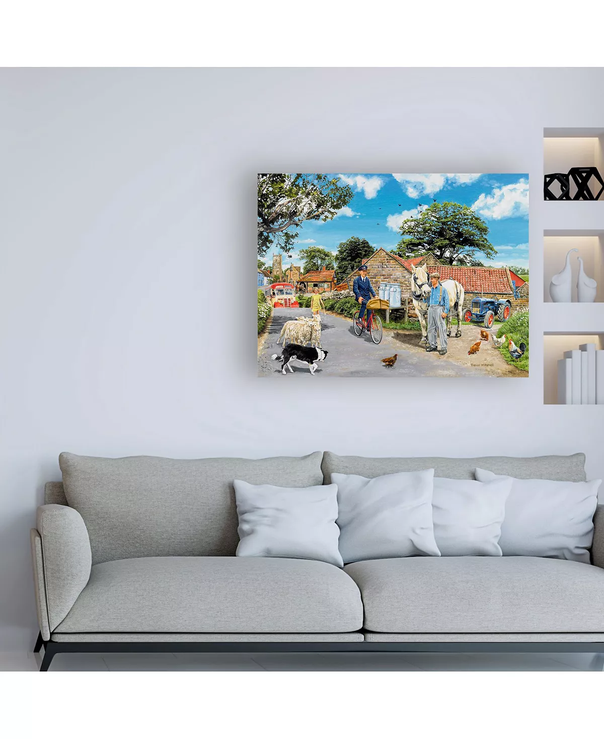 Trademark Global Vor Mitchell Post For The Farm Canvas Art - 15.5 X 21 - Image 3