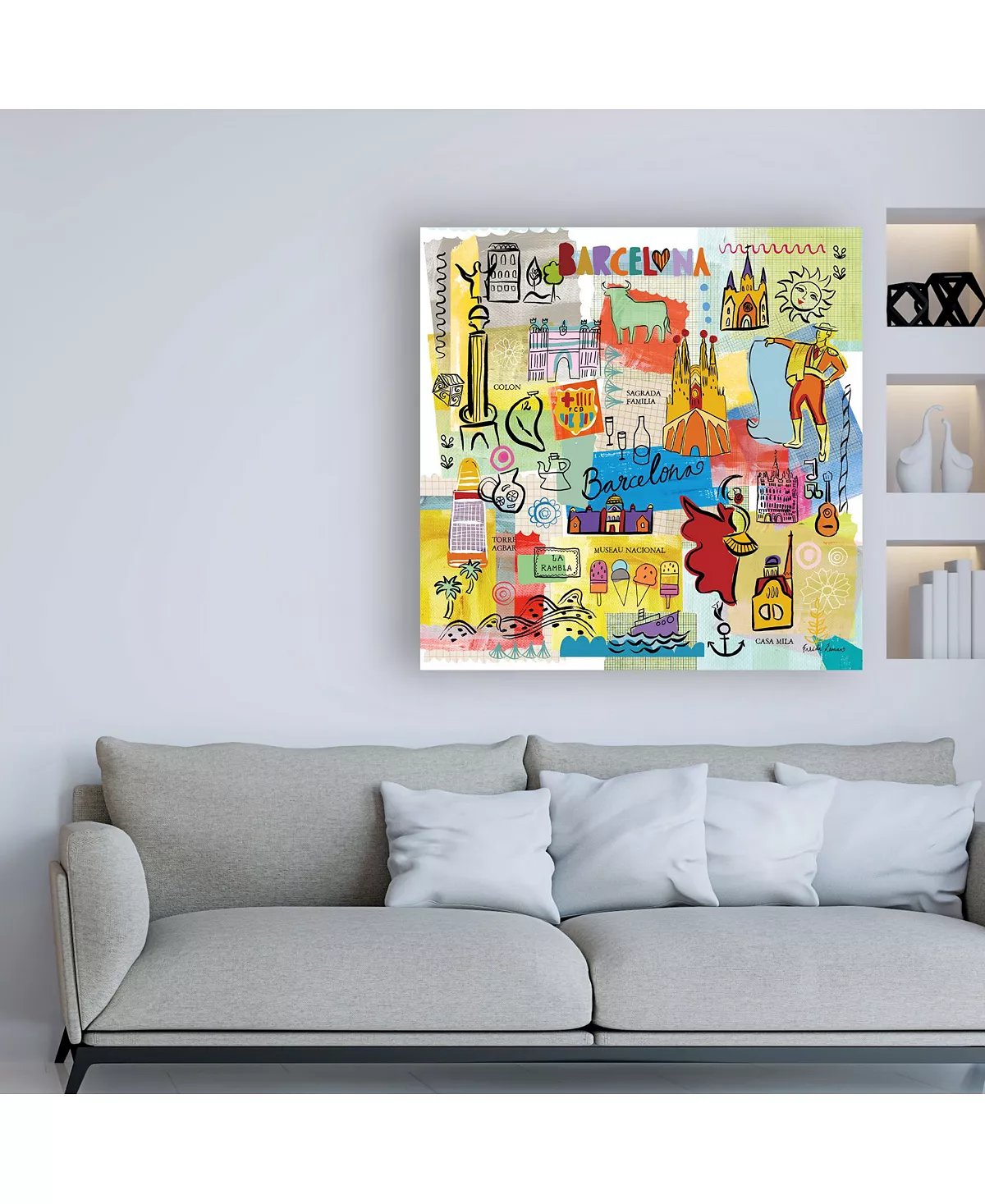 Trademark Global Farida Zaman Global Travel IX Canvas Art - 36.5 X 48 - Image 3