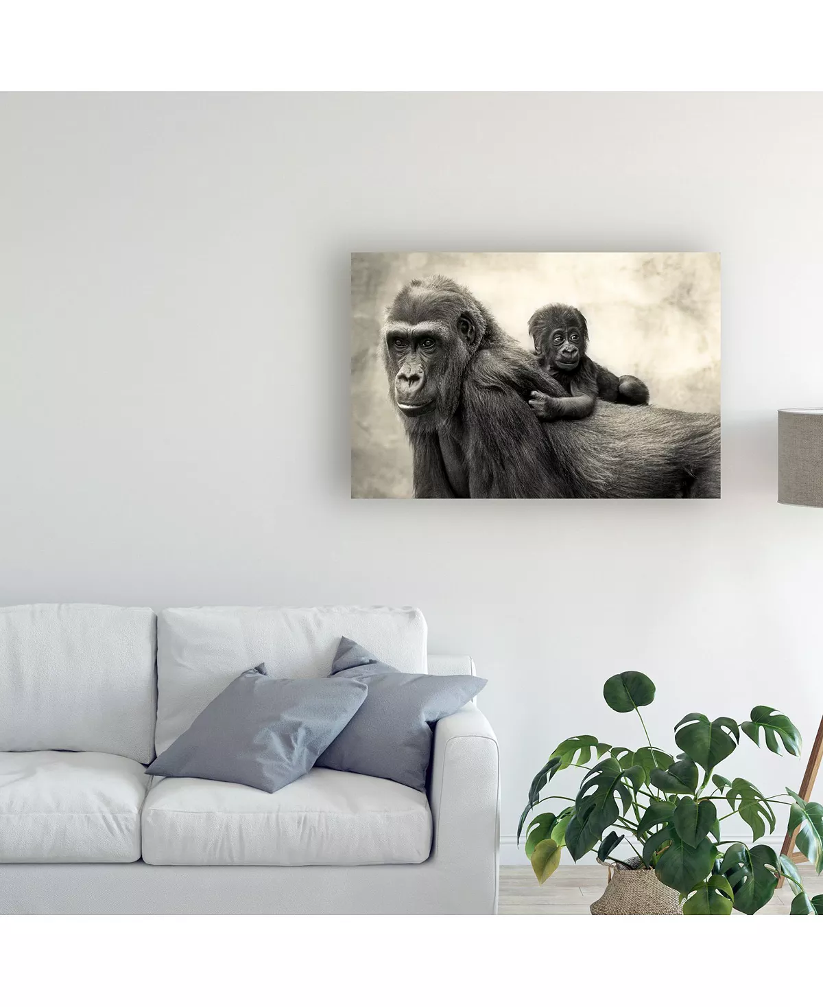 Trademark Global Antje Wenner Braun Life Gorillas Canvas Art - 15 X 20 - Image 3