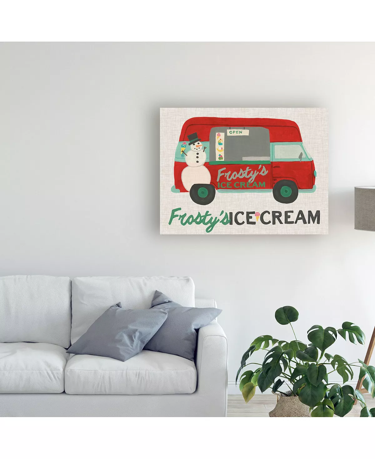 Trademark Global June Erica Vess Food Truck Holidays IV Canvas Art - 19.5 X 26 - Image 3