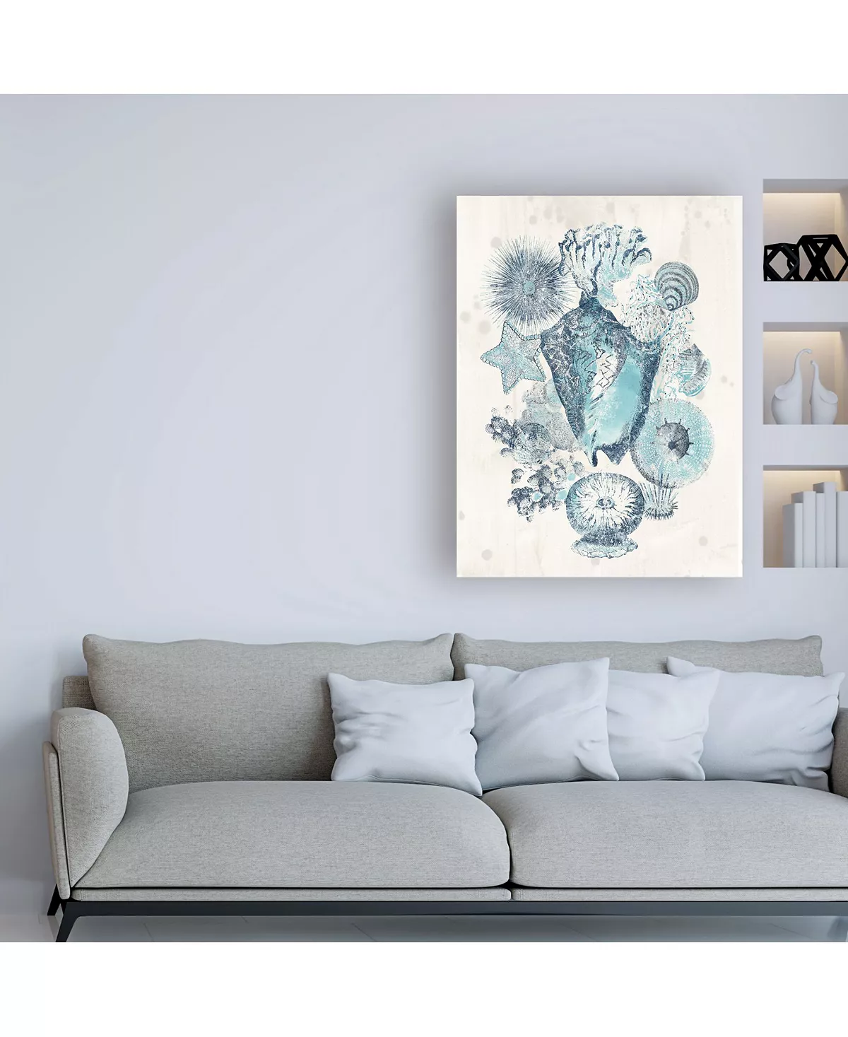 Trademark Global June Erica Vess Coastal Melange III Canvas Art - 19.5 X 26 - Image 3