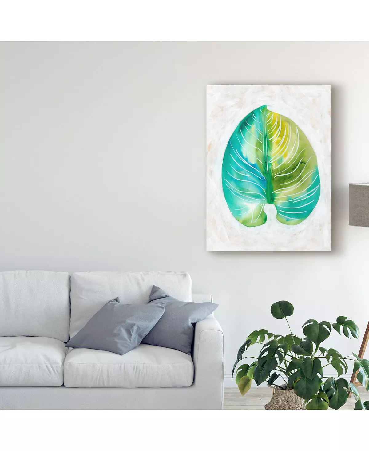 Trademark Global Chariklia Zarris Ocean Side Palms I Canvas Art - 37 X 49 - Image 3