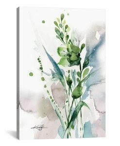 ICanvas Green Bliss I By Kathy Morton Stanion Wrapped Canvas Print - 26 X 18