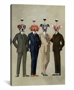 ICanvas The Wine Club By Coco De Paris Wrapped Canvas Print - 26 X 18