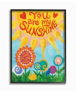 Stupell Industries The Kids Room You Are My Sunshine Framed Giclee Art, 16 X 20