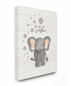 Stupell Industries You Are My Sunshine Elephant Art Collection