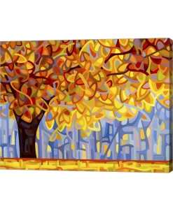 Metaverse October Gold By Mandy Budan Canvas Art, 30 X 24