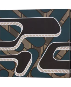 Metaverse Lines Project 56 By Eric Carbrey Canvas Art, 36 X 36