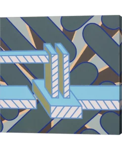 Metaverse Lines Project 68 By Eric Carbrey Canvas Art, 36 X 36