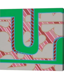 Metaverse Lines Project 73 By Eric Carbrey Canvas Art, 36 X 36