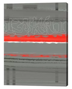 Metaverse Abstract Red 3 By Naxart Canvas Art, 27 X 36