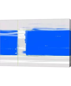 Metaverse Abstract Blue By Naxart Canvas Art, 28.5 X 20