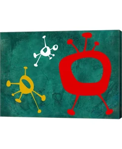 Metaverse Abstract Splash Theme 4 By Naxart Canvas Art, 26.5 X 20