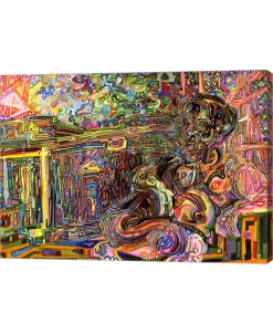 Metaverse The Suntanning Man By Josh Byer Canvas Art, 27.5 X 20