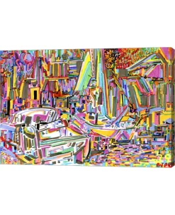 Metaverse Boats By Josh Byer Canvas Art, 28.5 X 20