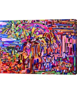 Metaverse Alone On Horseback At Night By Josh Byer Canvas Art, 27 X 20