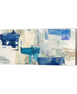 Metaverse Rhapsody In Blue By Anne Munson Canvas Art, 36 X 18