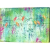 Metaverse Birds On A Wire By Jennifer McCully Canvas Art, 27.25 X 20