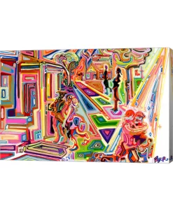 Metaverse Street Light By Josh Byer Canvas Art, 29 X 20