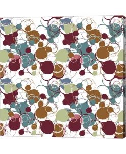 Metaverse Funky Circles I Pattern By Christine O'Brien Canvas Art, 24 X 24