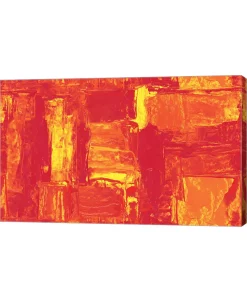 Metaverse Orange Burst By Stessi Canvas Art, 25.5 X 16