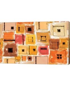 Metaverse Black Centers By Stessi Canvas Art, 25 X 16