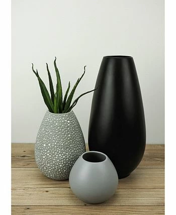 Le Present Drop Wide Ceramic Vase 13.7 - Image 2