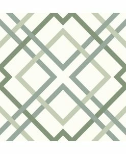 A-Street Prints 20.5 X 396 Saltire Emile Lattice Wallpaper