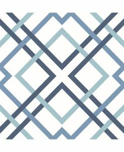 A-Street Prints 20.5 X 396 Saltire Emile Lattice Wallpaper