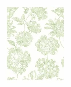 A-Street Prints 20.5 X 396 Folia Light Floral Wallpaper